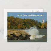 HELLO AUS MARBLEHEAD, OHIO POSTKARTE (Vorne/Hinten)