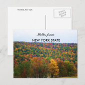 HELLO AUS NEW YORK STAAT IM HERBST Postkarte (Vorne/Hinten)