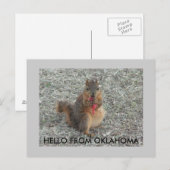 HELLO AUS OKLAHOMA POSTKARTE (Vorne/Hinten)