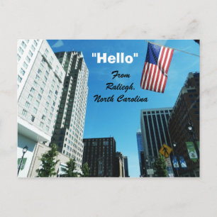 "HELLO", AUS RALIEGH-Postkarte Postkarte