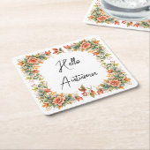 Hello Autumn – Aquarell Untersetzer (angewinkelt)
