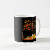 Hello Autumn Hello Fall Pumpkin Fall Lover Thanksg Kaffeetasse (VorderseiteRechts)