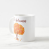 Hello Autumn Maple Tree Kaffeetasse (Vorderseite Links)