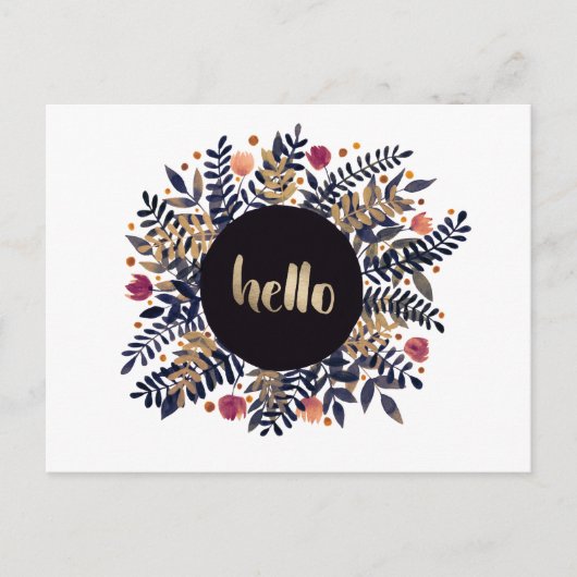 Hello autumn postkarte (Vorderseite)