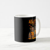 Hello Autumn Season Happy Thanksgiving Dachshund f Kaffeetasse (VorderseiteRechts)