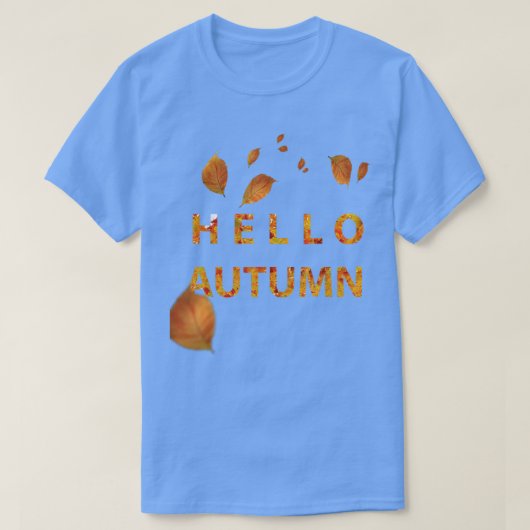 Hello AutumnFall leaves season T-Shirt (Design vorne)