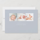 Hello Baby | Ankündigung von Foto zur Geburt (Rückseite)