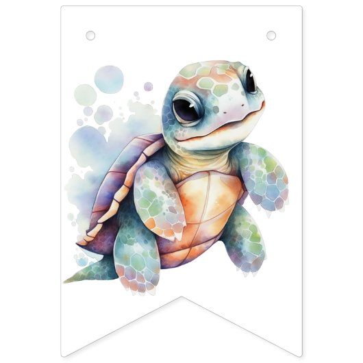 Hello Baby Aquatic Friends Wimpelkette (Dritte Fahne)