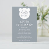 Hello Baby Bear Babybuchkarte Begleitkarte (Stehend Vorderseite)