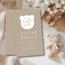 Hello Baby Bear Diaper Raffle