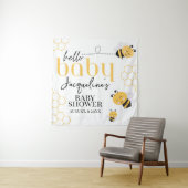 Hello Baby Bee: Adorable Baby Shower Wandteppich (Beispiel)