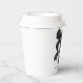 Hello Baby Black Bow Baby Dusche Modern Pappbecher (Rechts)