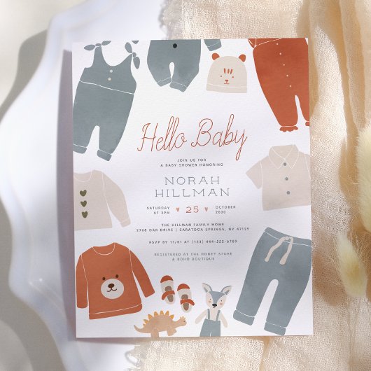 Hello Baby | Boho Bekleidung Boy Baby Dusche Budge