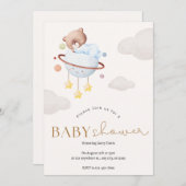 Hello Baby | Boho Clothes Girl Budget Babydusche Einladung (Vorne/Hinten)