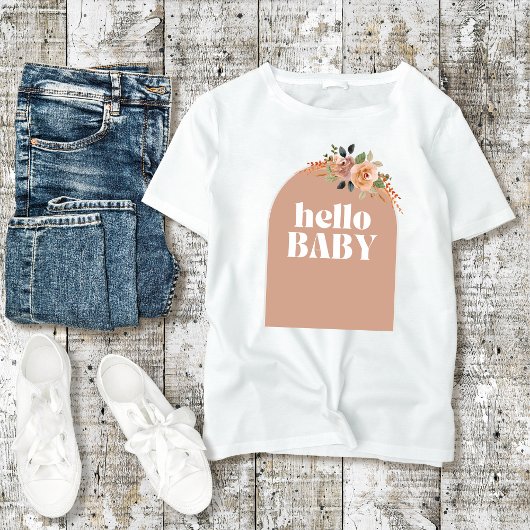 Hello Baby, Boho Modern Baby Shower - Mutter zu se T-Shirt