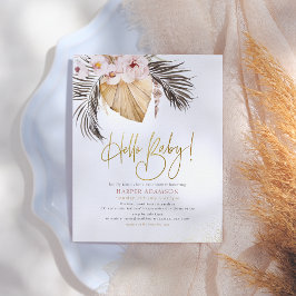 Hello Baby | Boho Pampas Grass & Dried Palm Budget