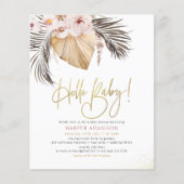 Hello Baby | Boho Pampas Grass & Dried Palm Budget (Vorderseite)