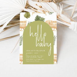 Hello Baby Boho Safari Baby Dusche Party Einladung