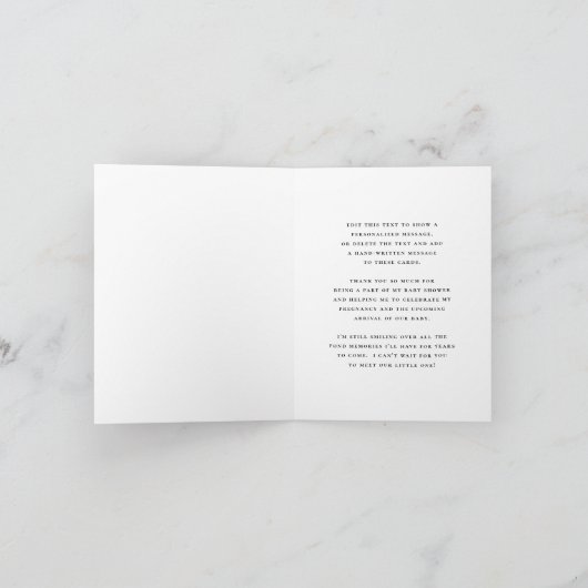 Hello Baby | Boho Sunshine Baby Dusche Dankeskarte (Innenseite)