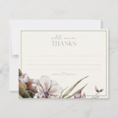 HELLO BABY | Botanische Babydusche im Herbst Dankeskarte (Vorderseite)