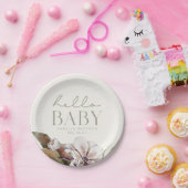 HELLO BABY | Botanische Ebene und Elfenbeinküste i Pappteller (Party)