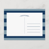 Hello Baby Boy Foto Geburtsankündigung Postkarte (Rückseite)