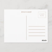 Hello Baby Boy Girl Birth Announcement Foto Postkarte (Rückseite)