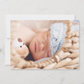 Hello Baby Boy Girl Birth Announcement Photo Cards Ankündigung (Rückseite)