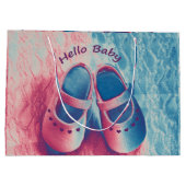 Hello Baby - charmant Große Geschenktüte (Rückseite)