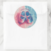 Hello Baby - charmant Runder Aufkleber (Tasche)