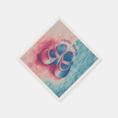 Hello Baby - charmant Serviette (Ecke)