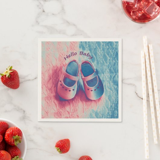 Hello Baby - charmant Serviette (Beispiel)