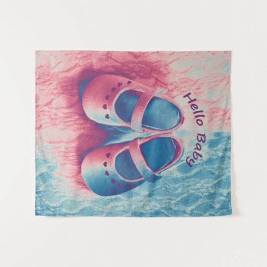 Hello Baby - charmant Wandteppich (Vorderseite (Horizontal))