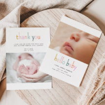 Hello Baby Cute Colorful New Baby