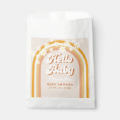 Hello Baby Cute Groovy Baby Shower Geschenktütchen (Vorderseite)