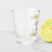 Hello Baby Ded Yellow Pink Green Florals Schnapsglas (Links)