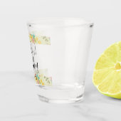 Hello Baby Ded Yellow Pink Green Florals Schnapsglas (Rechts)