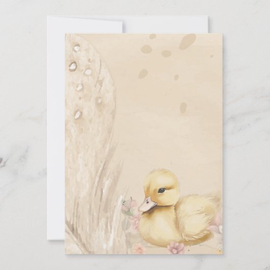 Hello Baby Dusche Einladung (Rückseite)