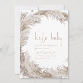 Hello Baby Dusche Party Einladung Template (Vorderseite)