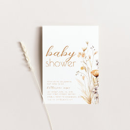 Hello Baby Dusche Party Einladung Template White