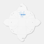 Hello Baby Elegant Baby Shower Geschenkschachtel (Ungefaltet)