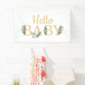 Hello Baby Eucalyptus Banner (Insitu)
