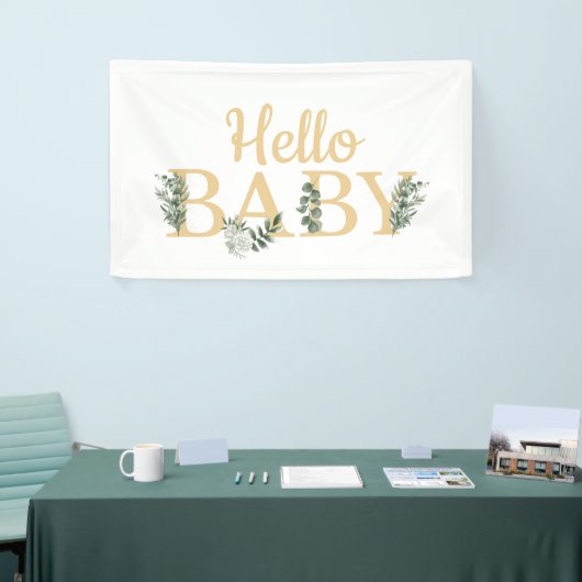 Hello Baby Eucalyptus Banner (Messeveranstaltung)