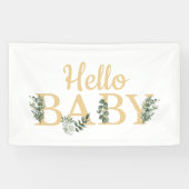 Hello Baby Eucalyptus Banner (Horizontal)