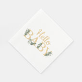 Hello Baby Eucalyptus Napkins Serviette (Ecke)