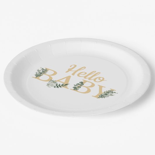 Hello Baby Eucalyptus Teller (Schrägansicht)