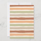 Hello Baby Fall Boho Kleidung Baby Dusche Einladung (Rückseite)