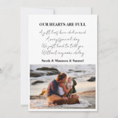 Hello Baby Flat Announccard Ankündigung (Rückseite)