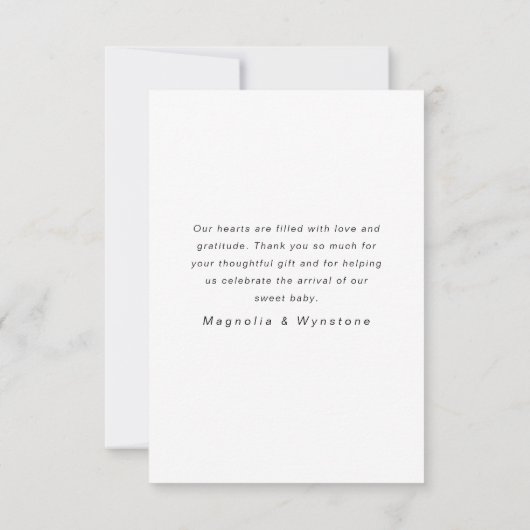 Hello Baby | Foto Collage Birth Ankündigung (Rückseite)