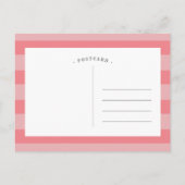 Hello Baby Girl Foto Geburtsankündigung Postkarte (Rückseite)